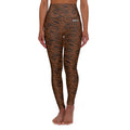 HCKY SZN High Waisted Yoga Leggings (Tiger Stripe)