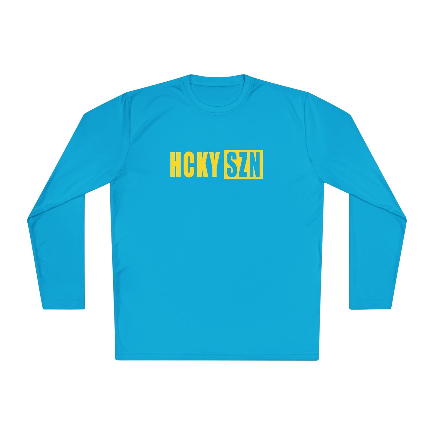 HCKY SZN Performance Long Sleeve Tee (Yellow Logo) - Various Colors