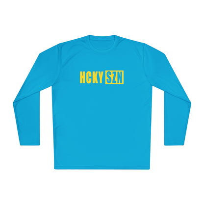 HCKY SZN Performance Long Sleeve Tee (Yellow Logo) - Various Colors