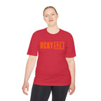 HCKYSZN (Flagship Logo) Adult Performance Tee - Red/Orange