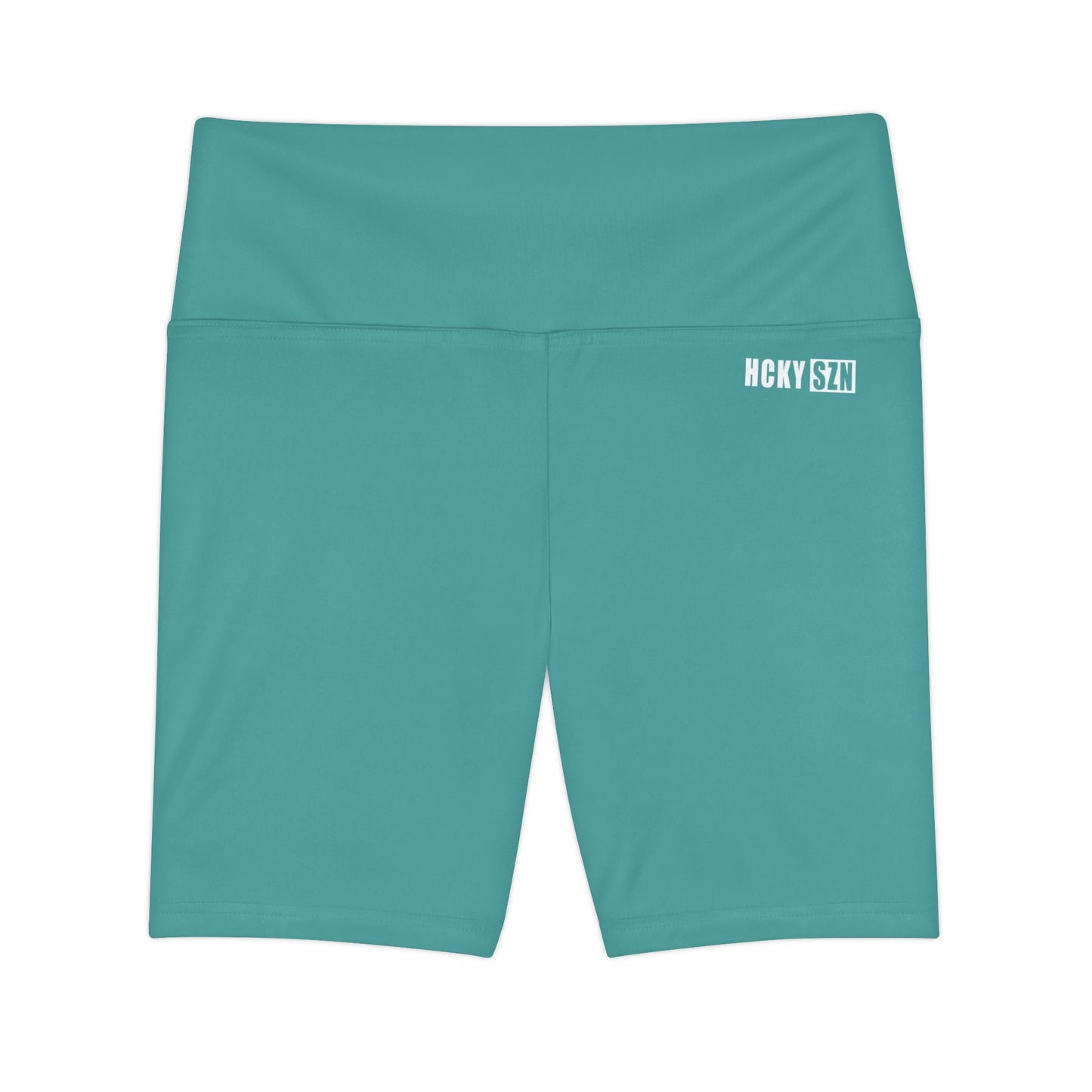 HKY SZN High Waisted Workout Shorts (Minty Green)
