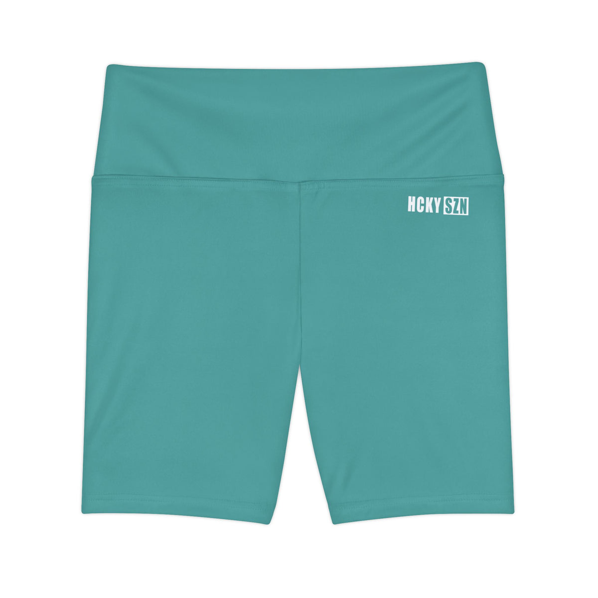 HKY SZN High Waisted Workout Shorts (Minty Green)