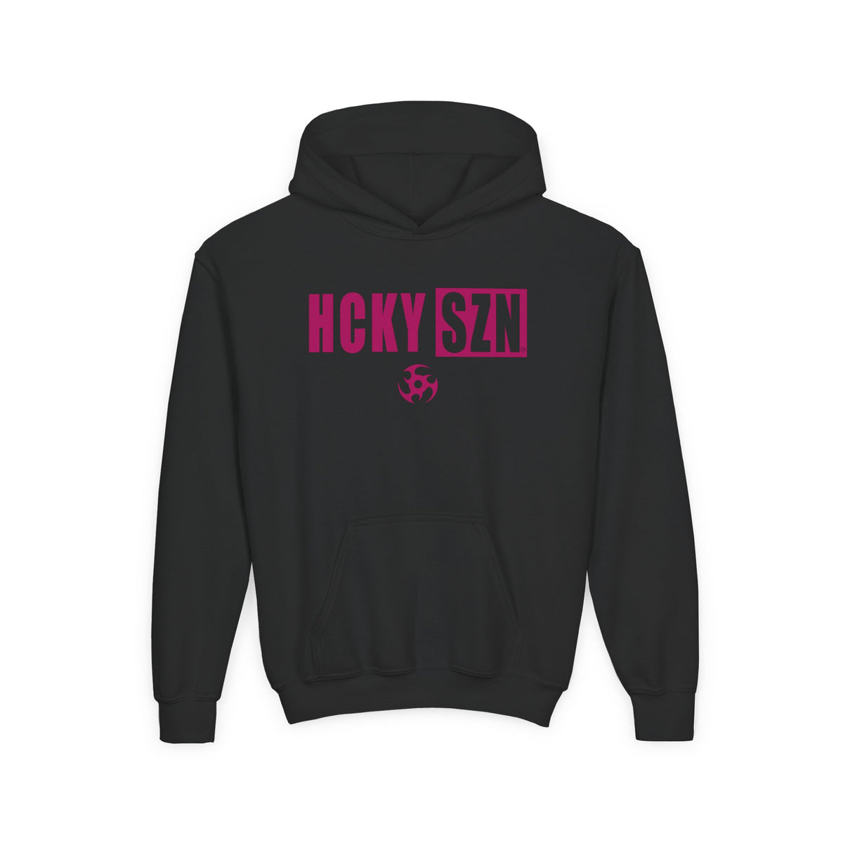 Youth HCKY SZN (Raspberry Logo) Hooded Sweatshirt - Various Colors