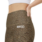 HKY SZN High Waisted Workout Shorts (Leopard Print)