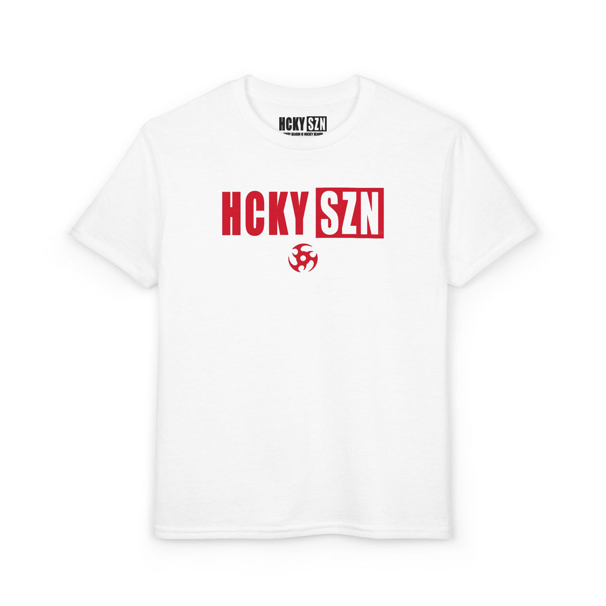 Youth HCKY SZN DryBlend Tee Shirt (Red Logo) - Various Colors