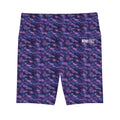 HKY SZN High Waisted Workout Shorts (Watercolor Galaxy)