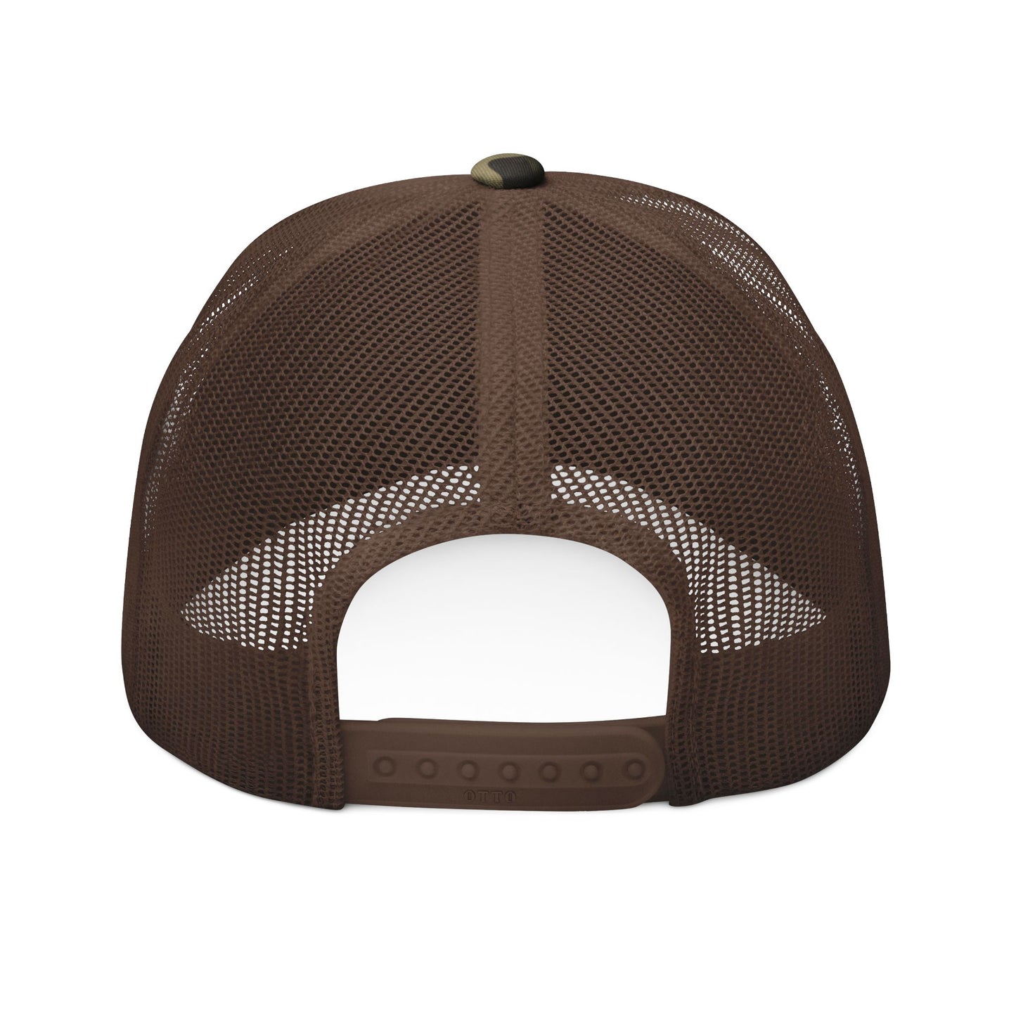 HCKY SZN Embroidered Brown Camo Trucker Hat