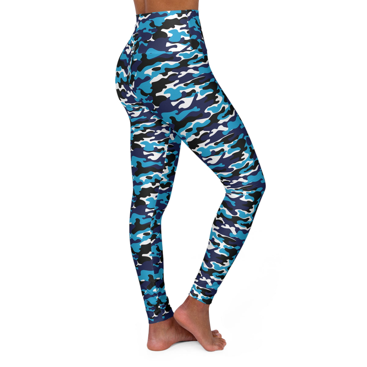 HCKY SZN High Waisted Yoga Leggings (Lightning Camo)