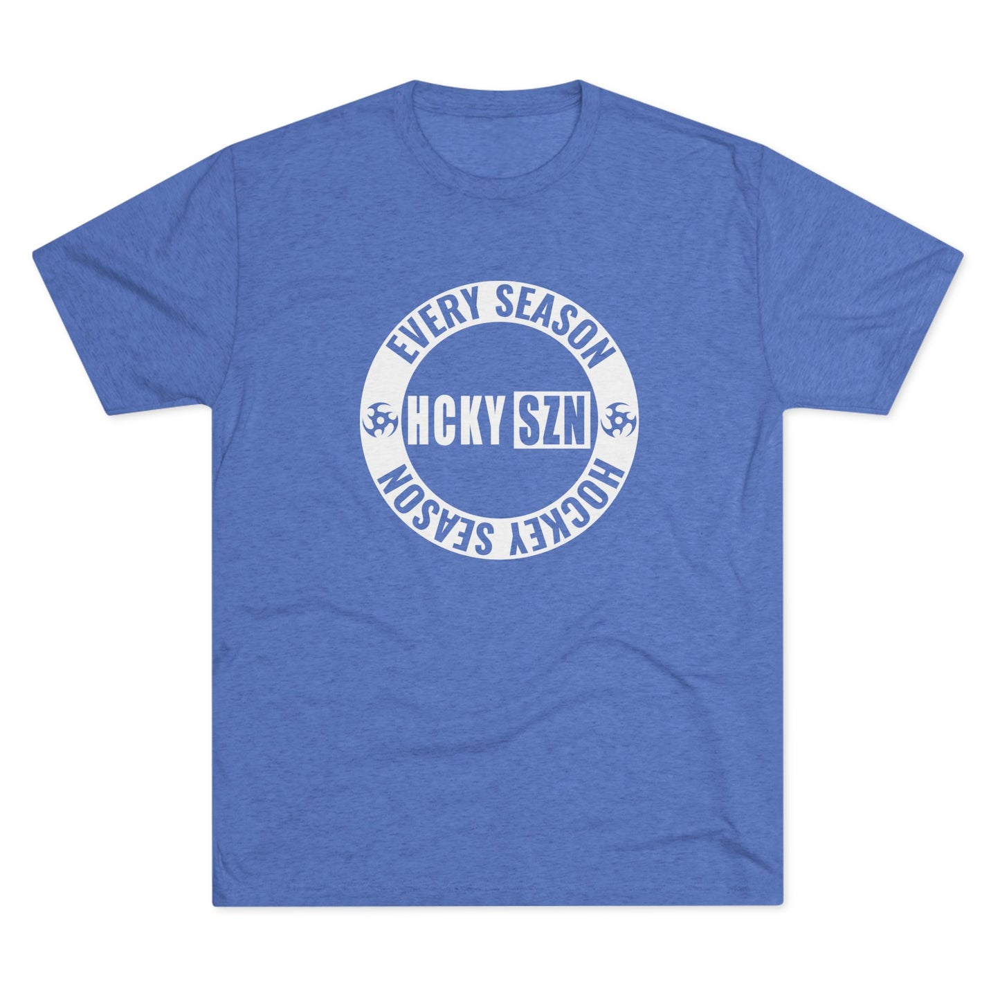 HCKY SZN Circle Logo TriBlend Tee Shirt (White) - Various Colors