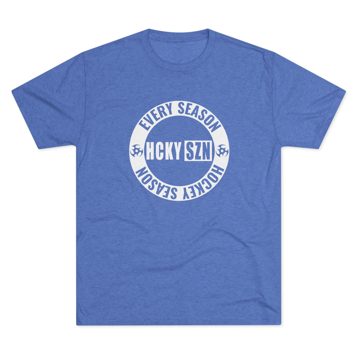 HCKY SZN Circle Logo TriBlend Tee Shirt (White) - Various Colors