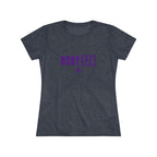 Women’s Hockey Vibe Triblend Tee (Purple Logo)