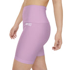 HKY SZN High Waisted Workout Shorts (Dusty Pink)
