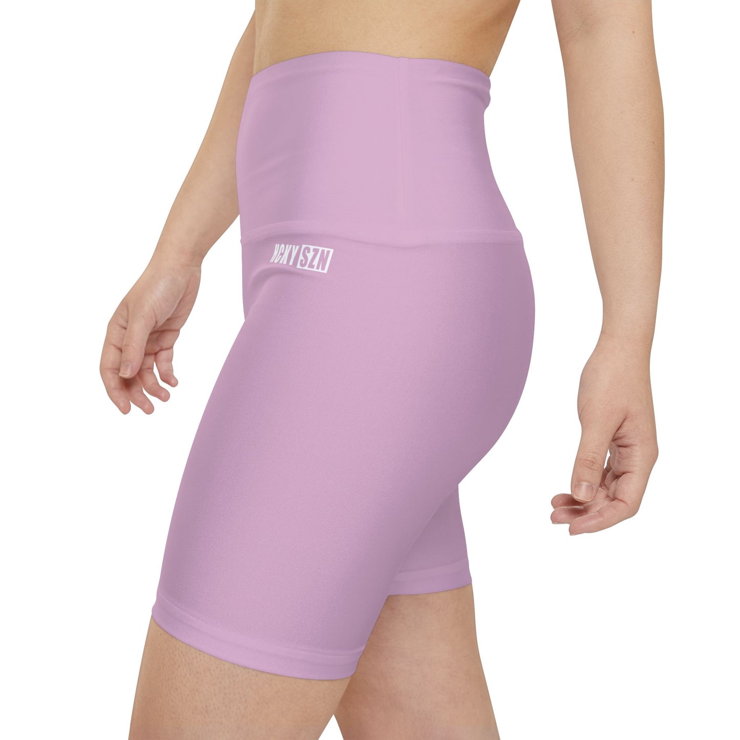 HKY SZN High Waisted Workout Shorts (Dusty Pink)