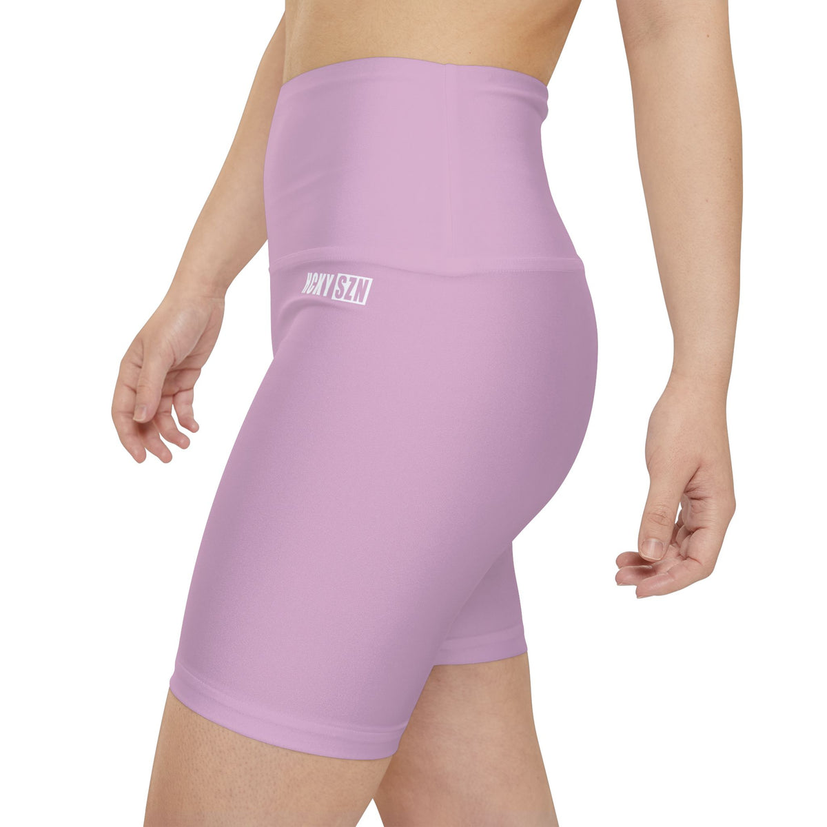 HKY SZN High Waisted Workout Shorts (Dusty Pink)