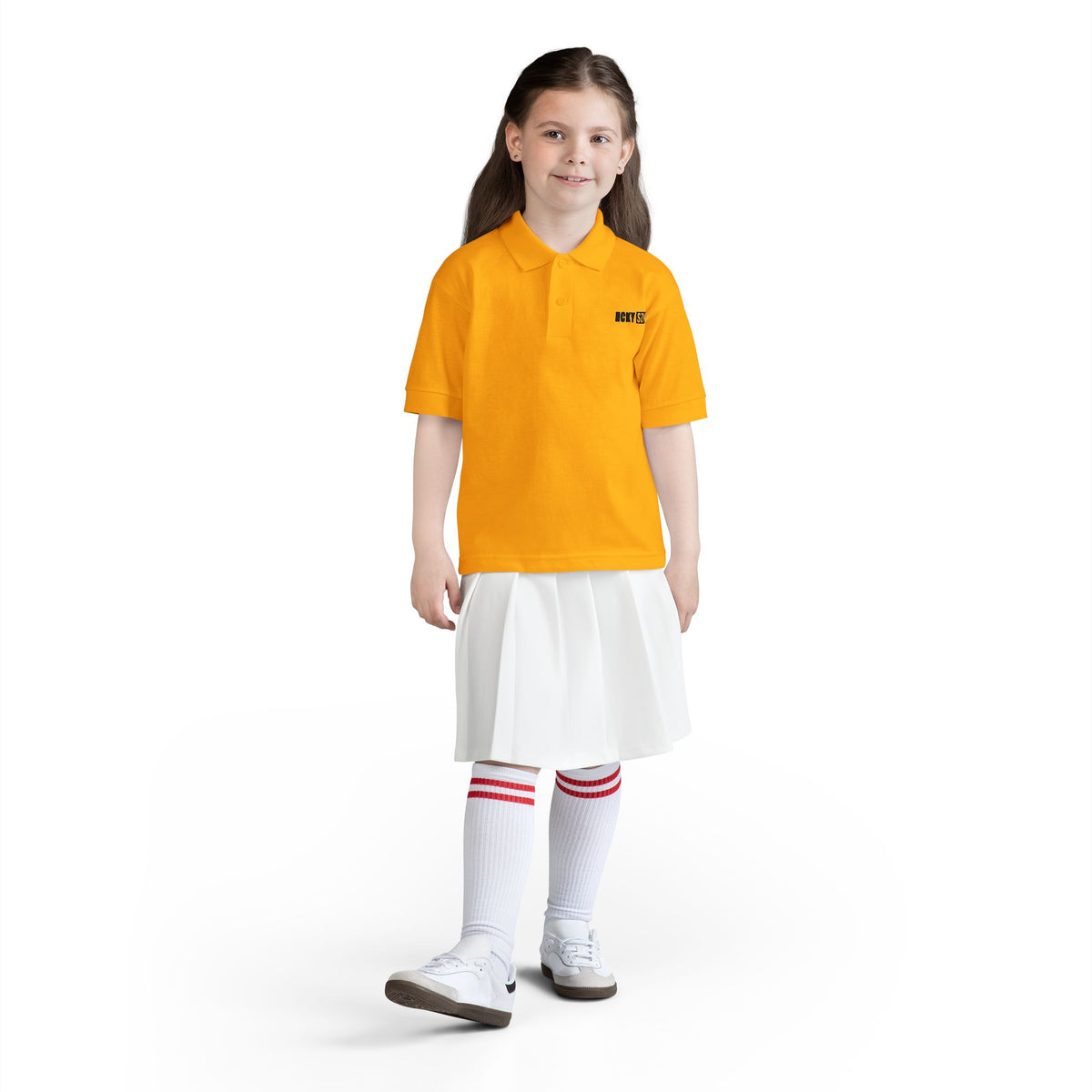 Youth HCKY SZN DryBlend Polo Shirt (Gold)