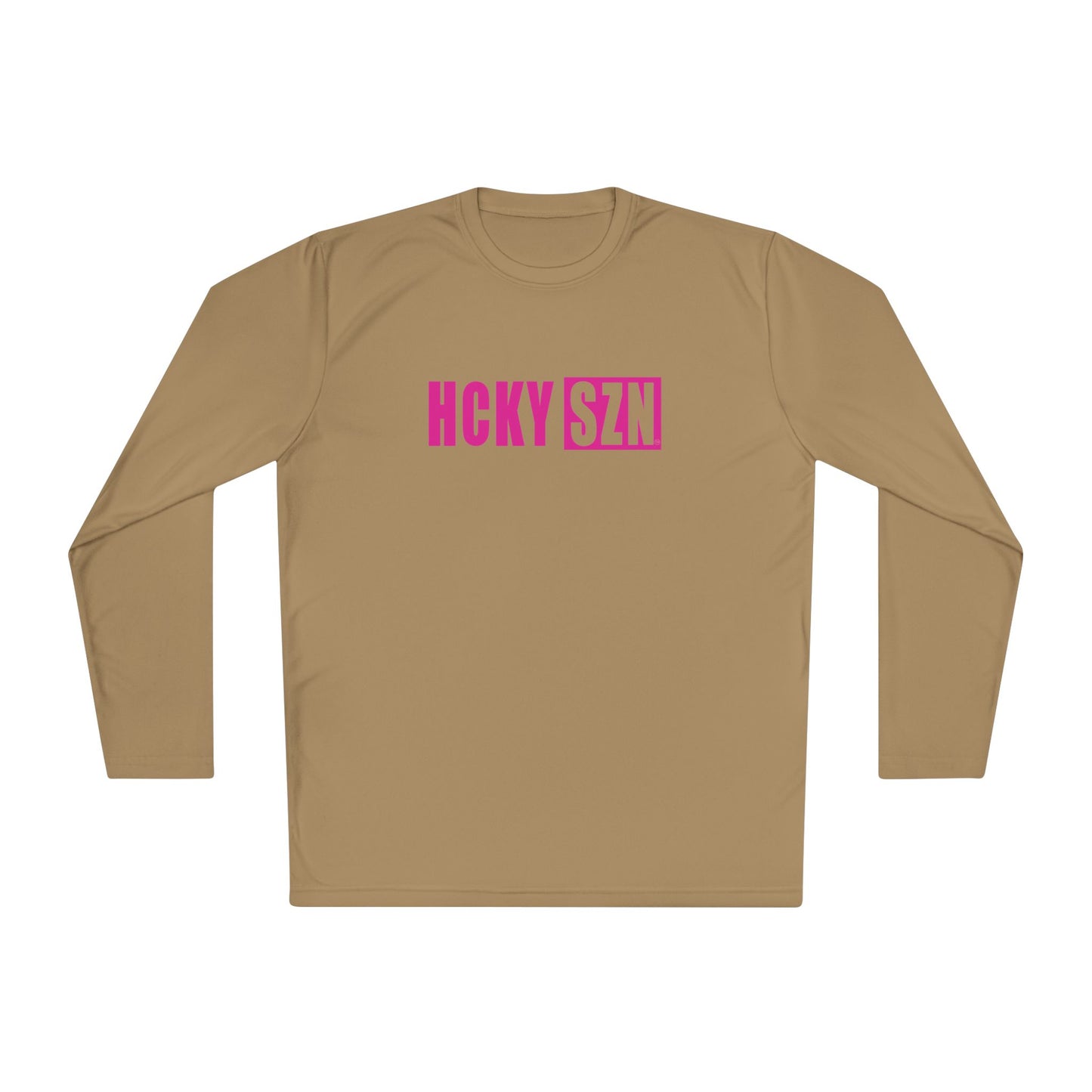 HCKY SZN Performance Long Sleeve Tee (Hot Pink Logo) - Various Colors