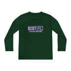 Every Season is HCKY SZN Youth Competitor Long Sleeve Tee (Lavender Logo) - Various Colors