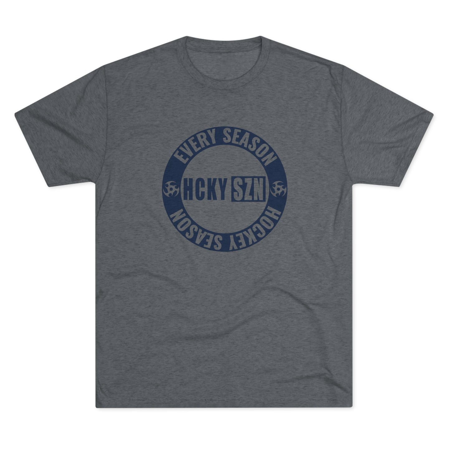 HCKY SZN Circle Logo TriBlend Tee Shirt (Navy) - Various Colors