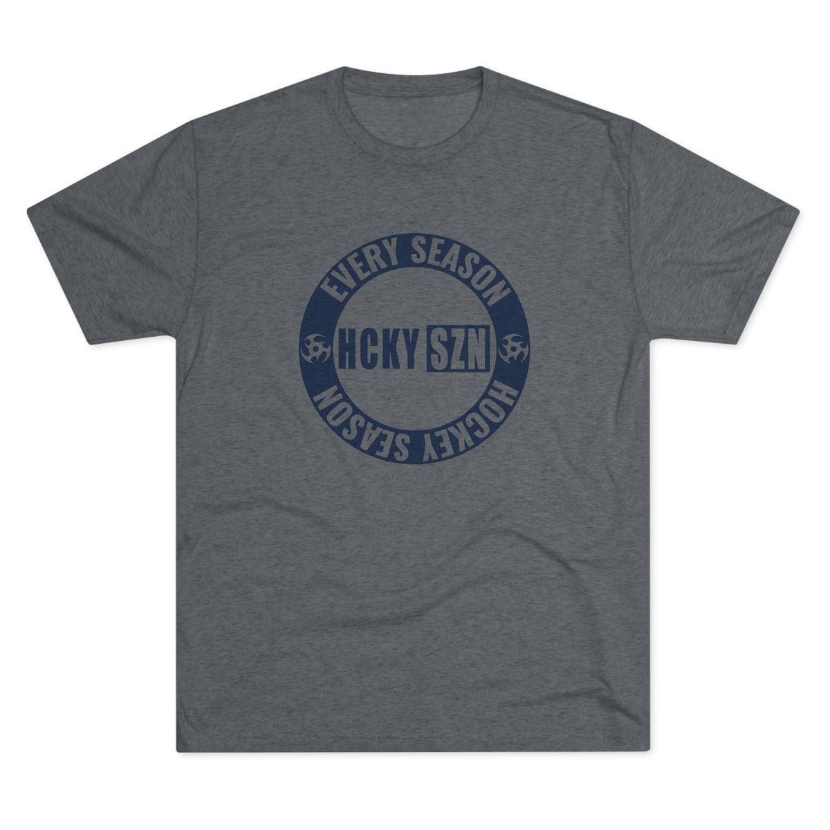 HCKY SZN Circle Logo TriBlend Tee Shirt (Navy) - Various Colors