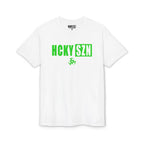 HCKY SZN Simple Star DryBlend Tee Shirt (Lime Logo) - Various Colors