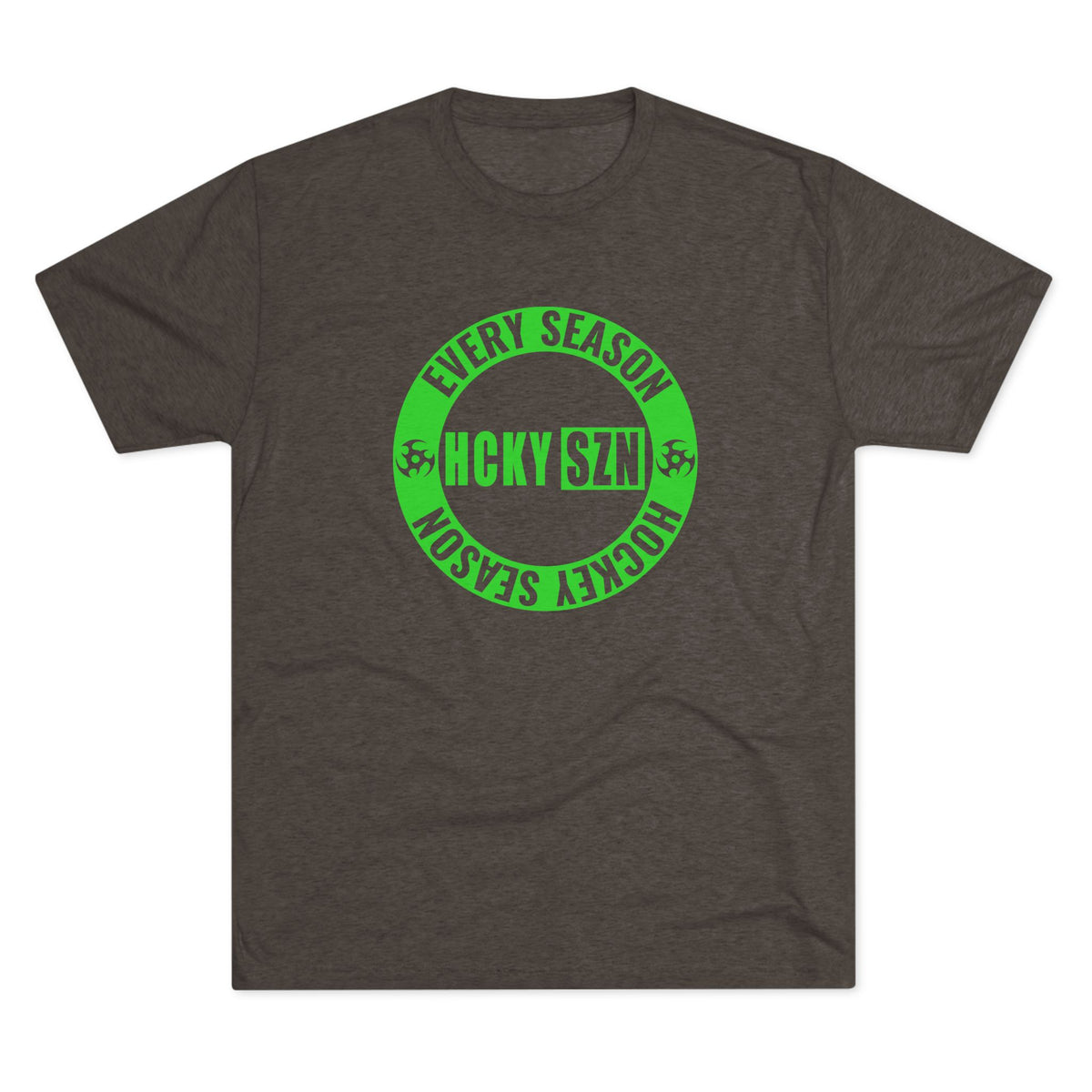 HCKY SZN Circle Logo TriBlend Tee Shirt (Lime) - Various Colors
