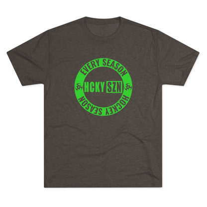 HCKY SZN Circle Logo TriBlend Tee Shirt (Lime) - Various Colors