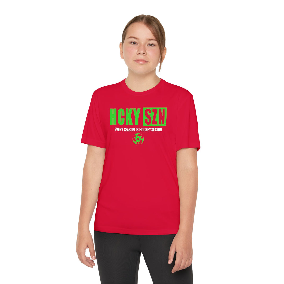 Every Season is HCKY SZN Youth Competitor Tee (Lime Logo) - Various Colors