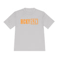 HCKYSZN (Flagship Logo) Adult Performance Tee - Silver/Mango
