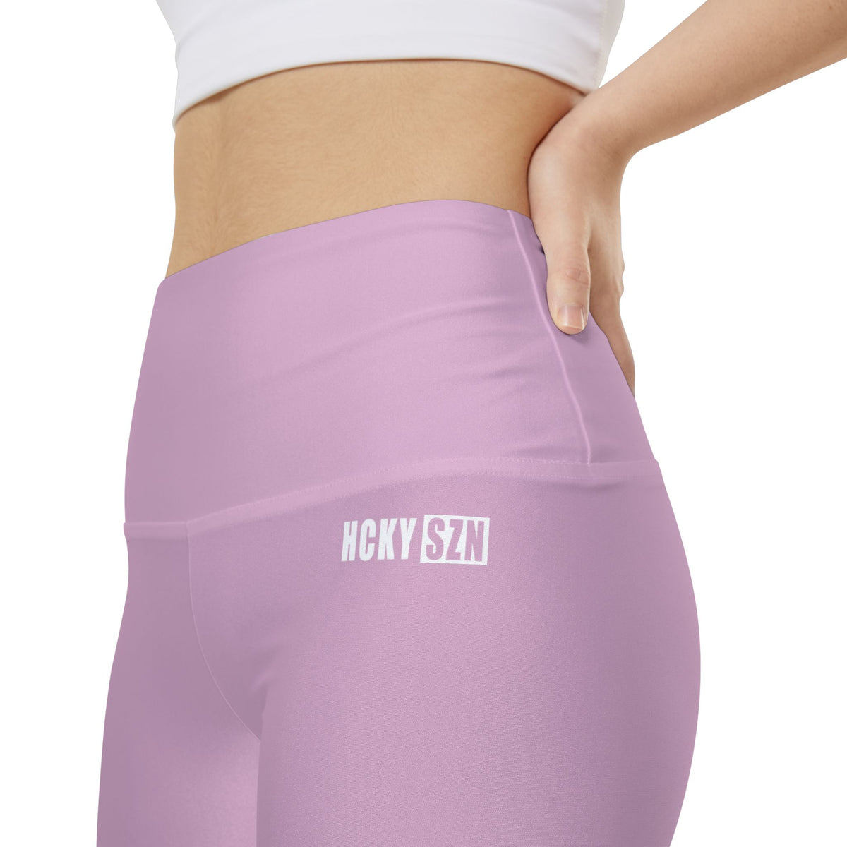 HKY SZN High Waisted Workout Shorts (Dusty Pink)