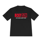 HCKYSZN Every Season Adult Performance Tee - Black/Cherry Red