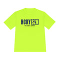 HCKYSZN (Deke Dangle) Adult Performance Tee - Neon Yellow/Navy/Black