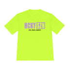 HCKYSZN (Deke Dangle) Adult Performance Tee - Neon Yellow/Lavender/Black
