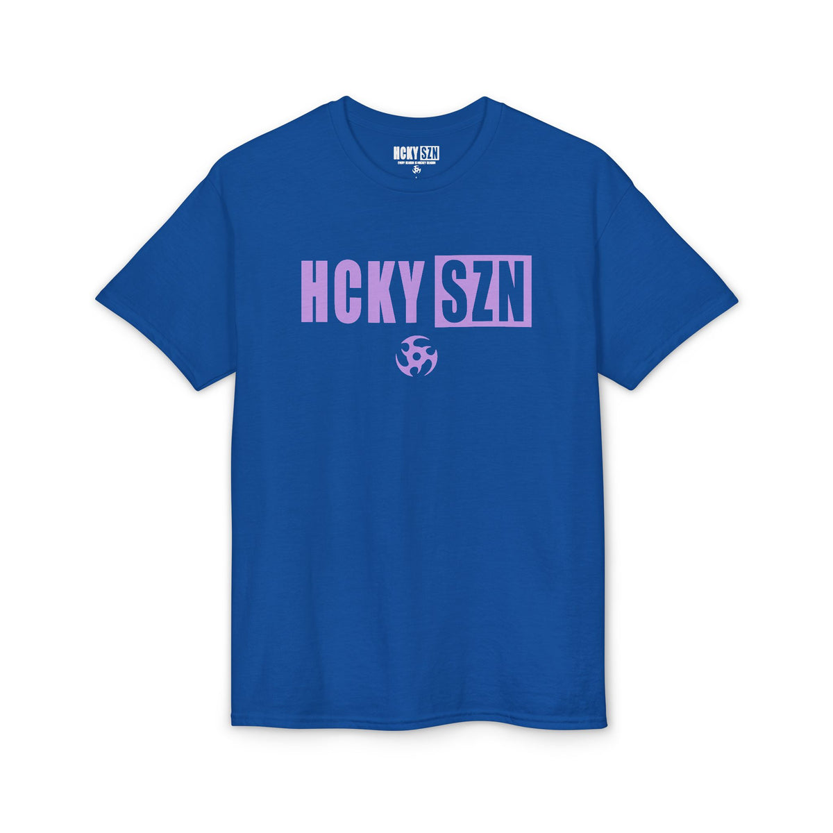 HCKY SZN Simple Star DryBlend Tee Shirt (Lavender Logo) - Various Colors
