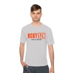 HCKYSZN (Hustle Hit) Adult Performance Tee - Silver/Orange/Black