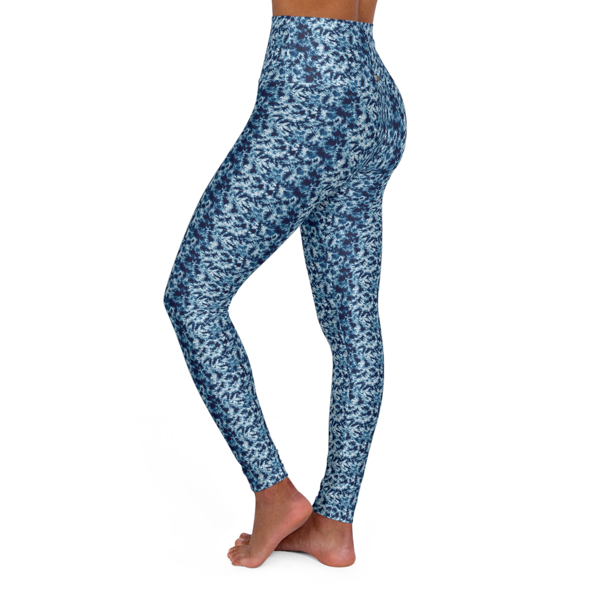 HCKY SZN High Waisted Yoga Leggings (Azure Tide)