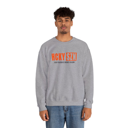 HCKY SZN Crewneck Sweatshirt (Orange Logo) - Various Colors