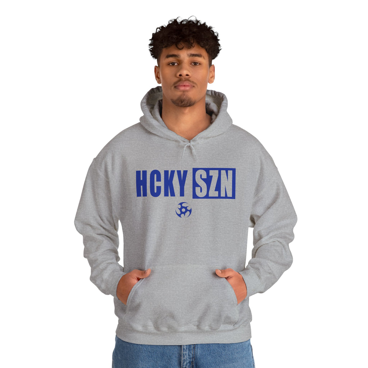 HCKY SZN (Blue Logo) Hooded Sweatshirt - Various Colors