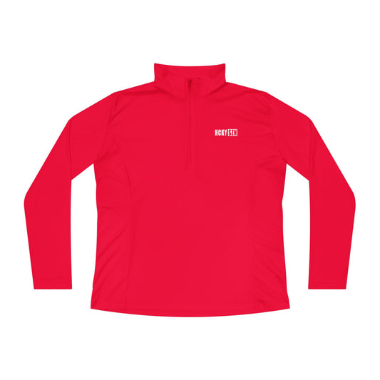 Women's HCKY SZN Quarter-Zip Pullover (Red)
