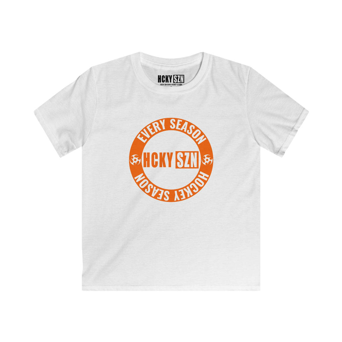 Youth Circle SZN Softstyle Tee (Orange Logo) - Various Colors