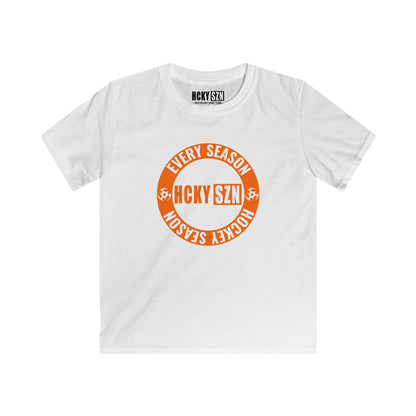 Youth Circle SZN Softstyle Tee (Orange Logo) - Various Colors
