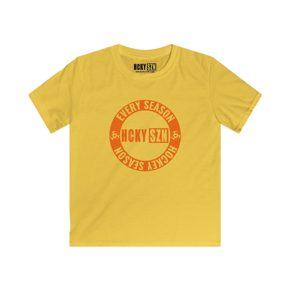 Youth Circle SZN Softstyle Tee (Orange Logo) - Various Colors