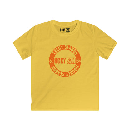 Youth Circle SZN Softstyle Tee (Orange Logo) - Various Colors