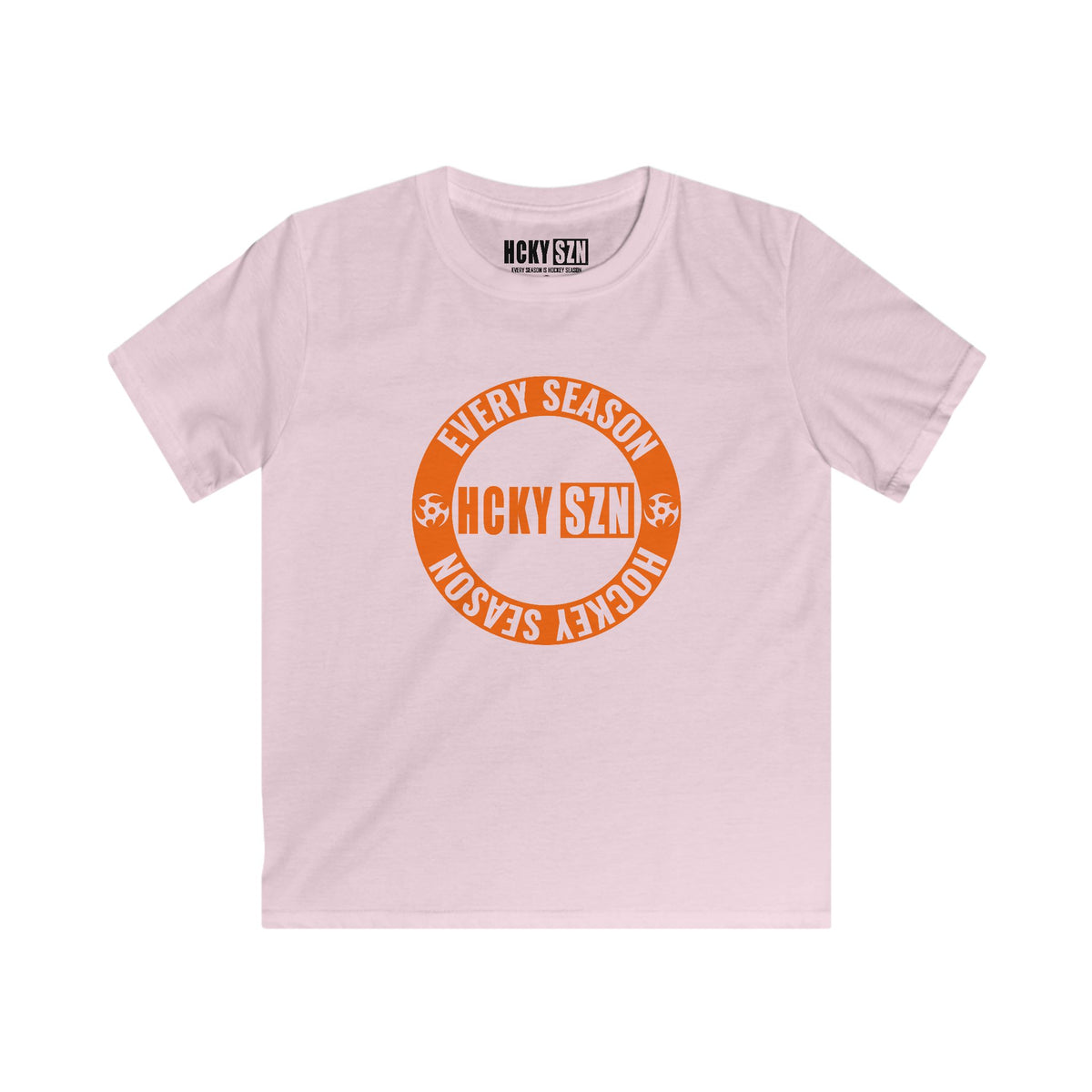 Youth Circle SZN Softstyle Tee (Orange Logo) - Various Colors