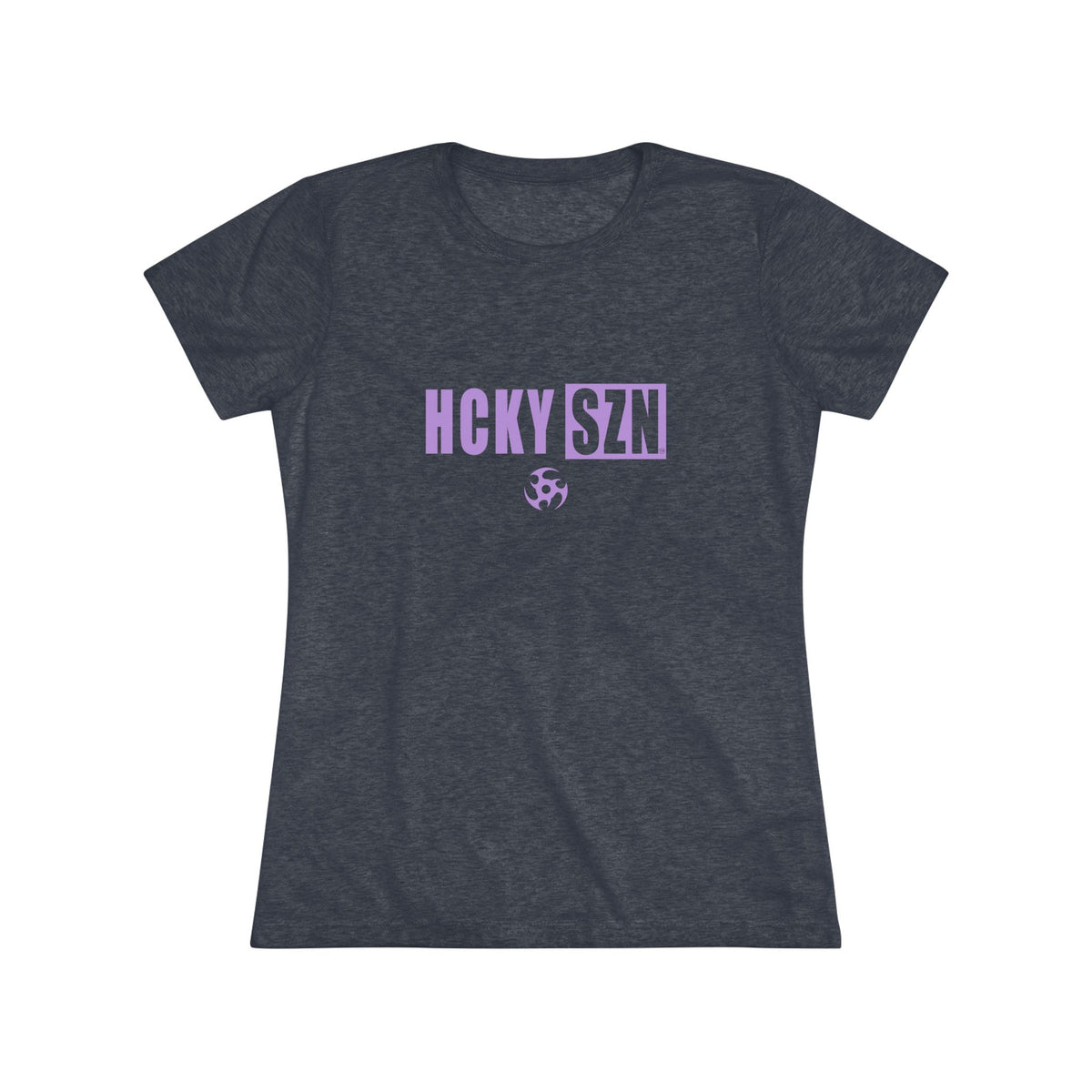 Women’s Hockey Vibe Triblend Tee (Lavender Logo)
