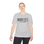 HCKYSZN (Hustle Hit) Adult Performance Tee - Silver/Smoke/Black