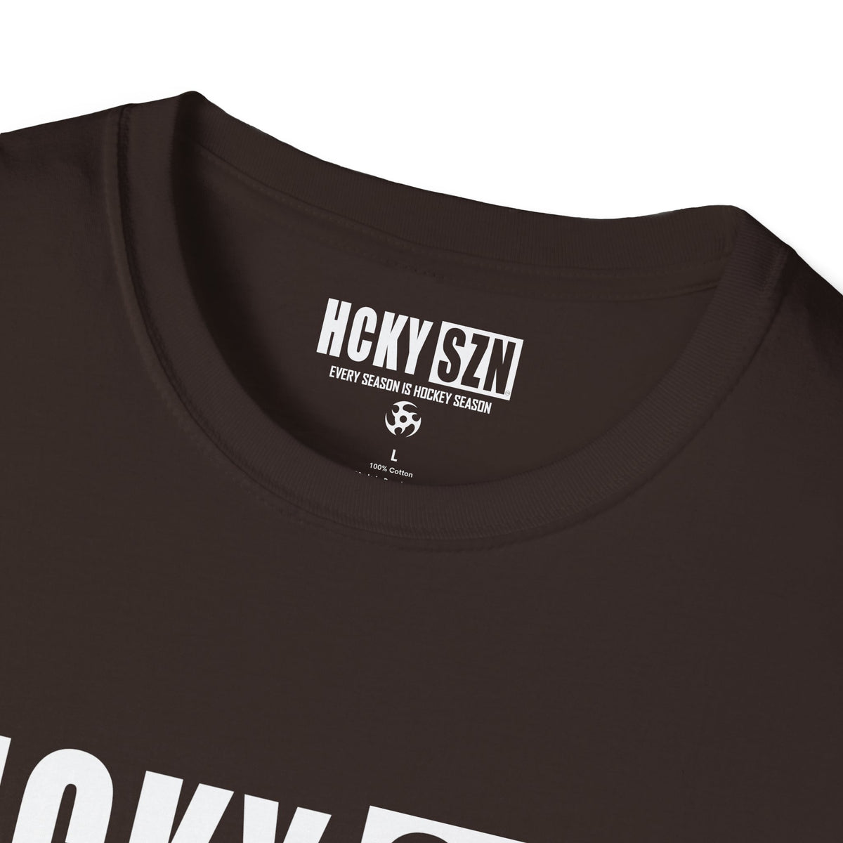 HCKY SZN Softstyle Tee Shirt (Dark Chocolate)