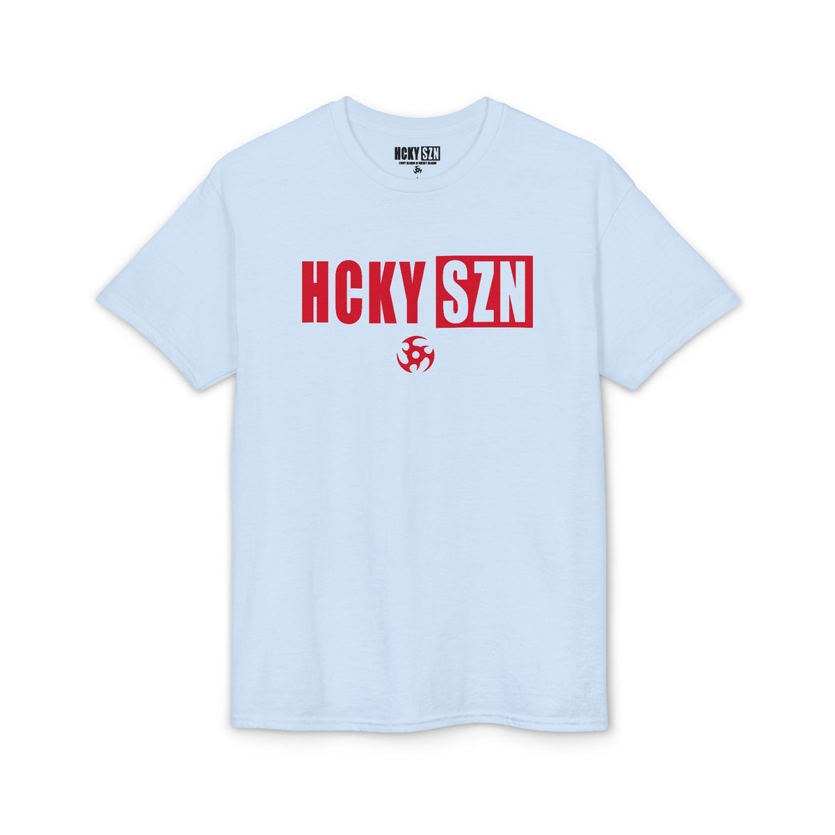 HCKY SZN Simple Star DryBlend Tee Shirt (Red Logo) - Various Colors