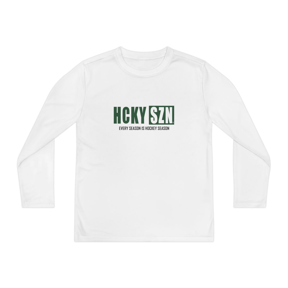 Every Season is HCKY SZN Youth Competitor Long Sleeve Tee (Forest Logo) - Various Colors
