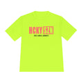 HCKYSZN (Deke Dangle) Adult Performance Tee - Neon Yellow/Peach/Black