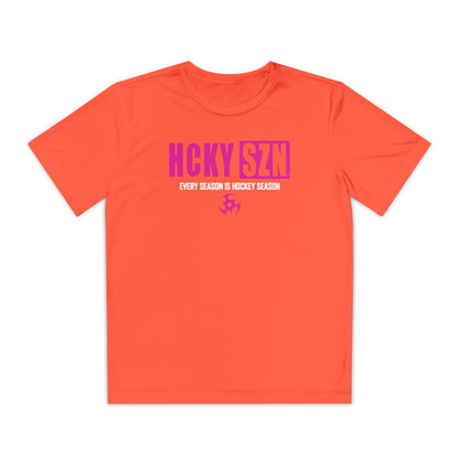 Every Season is HCKY SZN Youth Competitor Tee (Hot Pink Logo) - Various Colors